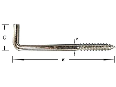 Clamp Screws, White Epoxi 2.5 X 25 mm