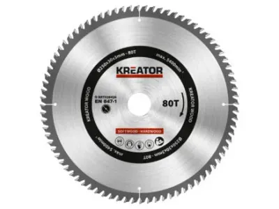 Lame de Scie Circulaire Ø 250x30x3,0mm 80t