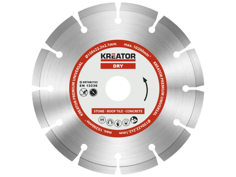 Kreator Slijpschijf 150 mm Droog