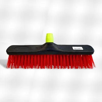 Plastic Cleaning Broom Pvc Red 40 cm