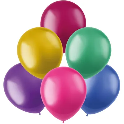 Ballon Latex Mix Couleur Métallique 33 cm