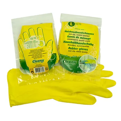 Latex Huishoud Handschoenen Large 2