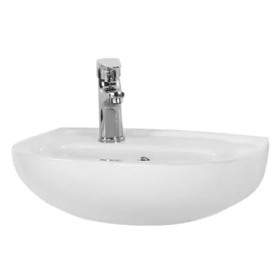 Lavabo Fontein Wit met Kraangat 1
