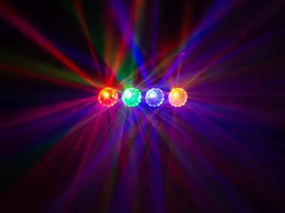 Led Dj Flower Effect 4x3w Rgba 4