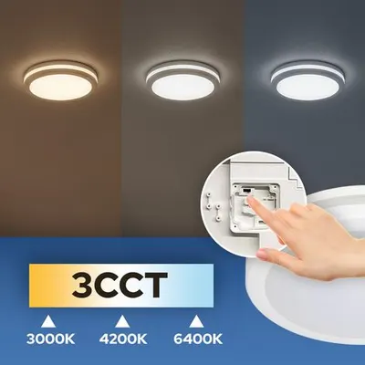 Led Plaffonier Rond Scarlett 30w Cct Wit 3