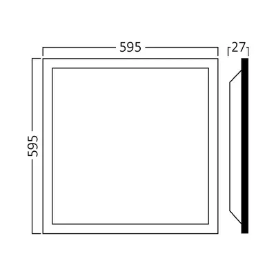 Leddle Led Panel 60x60 40w Cct 5