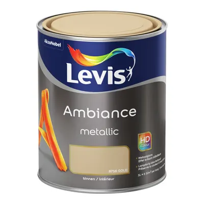 Levis Ambiance Muurverf Metaalglans Goud 1 Liter 1