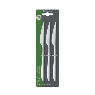 Livenza Inox Couteau À Manger 3pcs