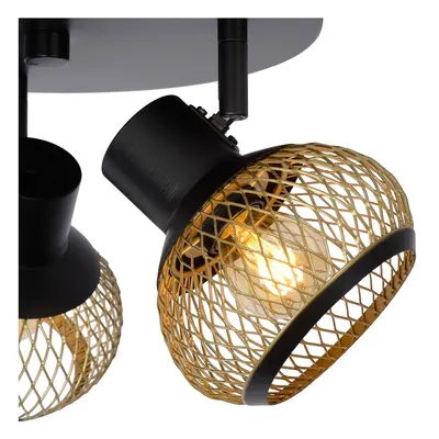 Lucide Lucas Ceiling Spot Matte Gold/brass/black 3×e14 40w 3