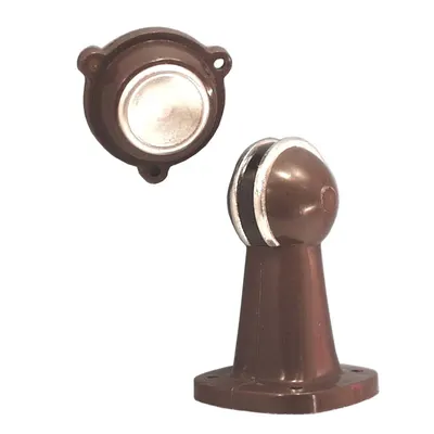 Butée de Porte Magnétique 90 mm Marron