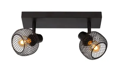 Lucide Maren - Ceiling Spotlight - 2xe14 - Black