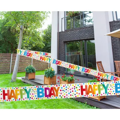 Marking Ribbon Happy Birthday 15 m