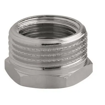 Messing Reductie 1/2m X 3/8f Verchroomd