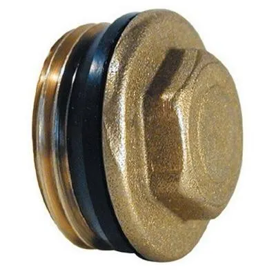 Messing Stop 4/4m met Rubber 1