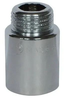 Messing Verlengstuk 3/4mf 40 mm Verchroomd