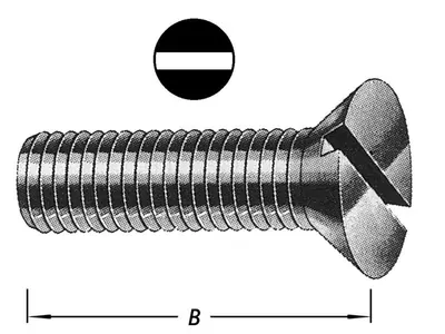 Metal Bolts Flat Head + Nut M4 X 30 mm