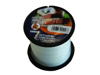Metscord Nylon White Bobbin 1.5 mm 70 m