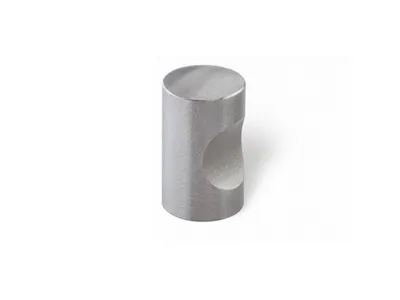 Furniture Knob, Cyl. Ink, Stainless Steel 15 mm