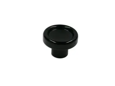 Furniture Knob, Plastic, Black 28 mm