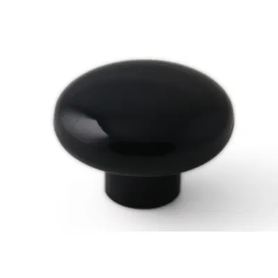 Furniture Knob, Plastic, Black 40 mm