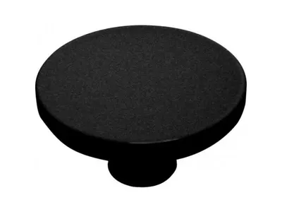 Furniture Knob, Plastic, Black 40 mm