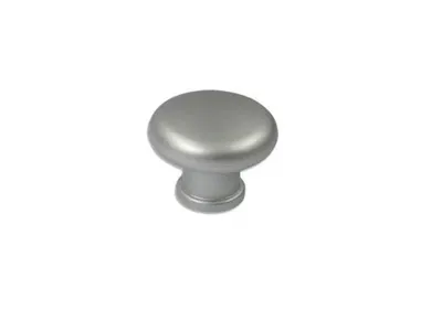 Furniture Knob, Round, Silver Gray 32 mm