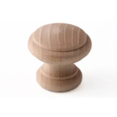 Furniture Knob, Decorative Mod, Beech 30 mm