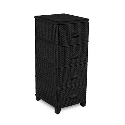 Micasa Chest of Drawers Rattan 4 Drawers 3