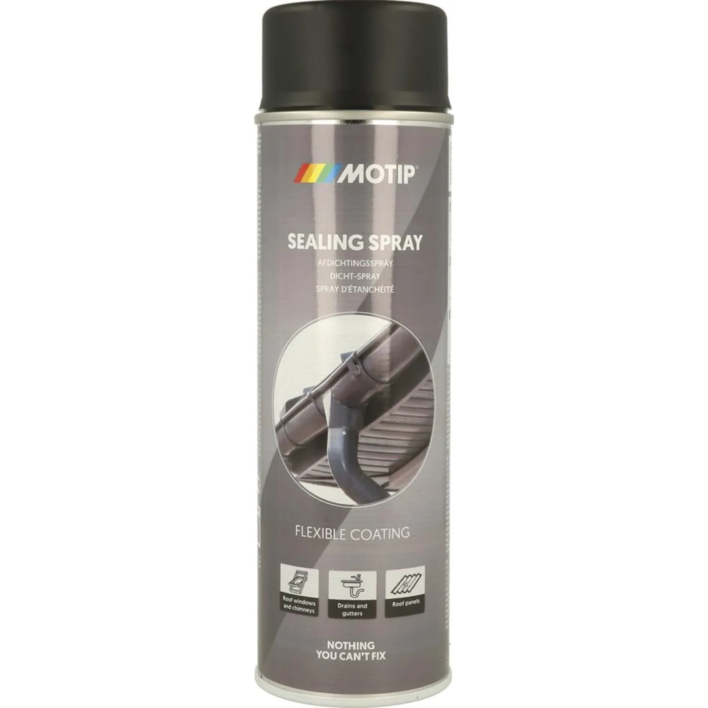 Motip Afdichtingsspray Zwart 0.5 l