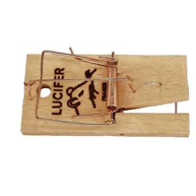 Pièges À Souris 2pcs en Bois Avec Plume