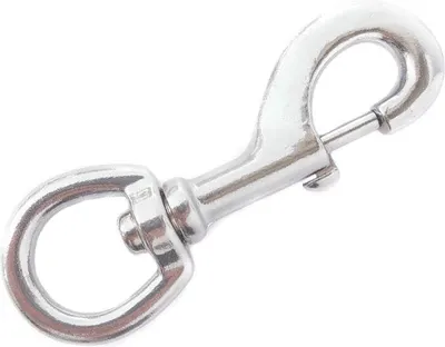 Snap Hook with Pull Tab, Galvanized 16×78 mm