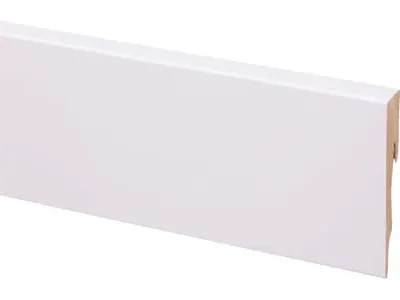 Wall Skirting Board 80x12mm Block White 240 cm 287