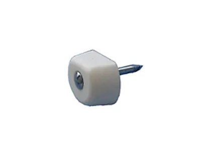 Nail Shelf Supports, Flat, White 16 mm