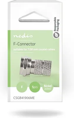 Nedis F Connector Satellite 5pcs 5