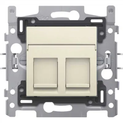 Niko - Inbouwraam met 2x Rj45 Utp Cat.5e