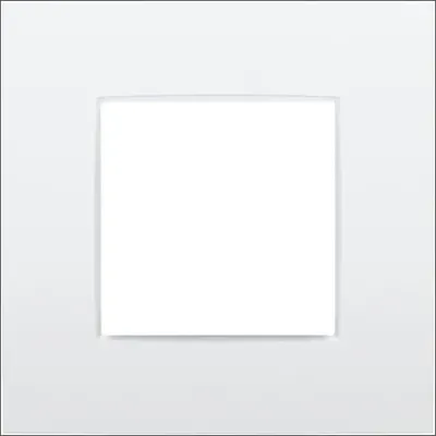 Niko Luxury Intense White Enkel Afdekplaat 1