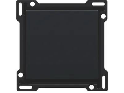 Niko Toets Schakelaar Enkel Steel Black