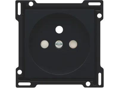 Niko Toets Stopcontact Steel Black