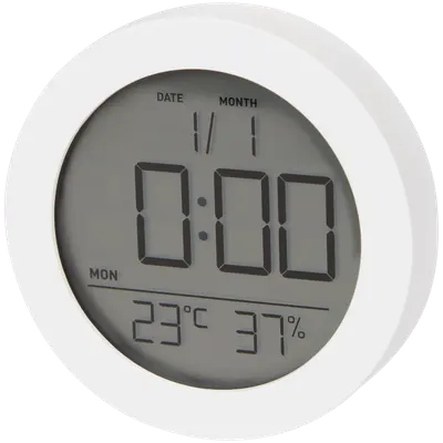 Not-Tec Binnen Thermometer met Klok Rond 2