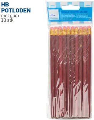 Office Potloden Gum 10st 2