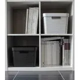 Opbergbak 6 l Deco Stone Zwart 2