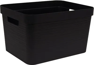 Opbergbak 6 l Deco Stone Zwart 4