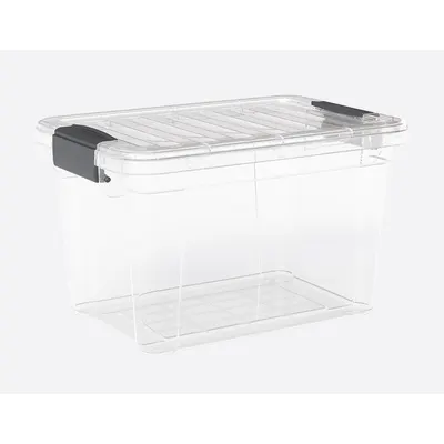 Boîte de Rangement Lock&keep Dünya Plastik Avec Couvercle 46 l