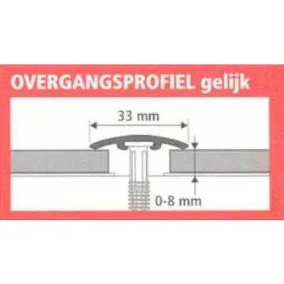 Opg 33 mm Grijs Eik 190 cm 2