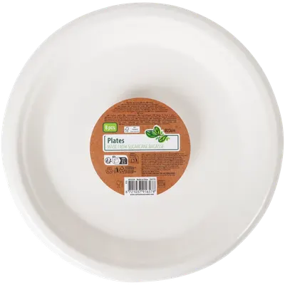 Papieren Borden 8st 23 cm 2