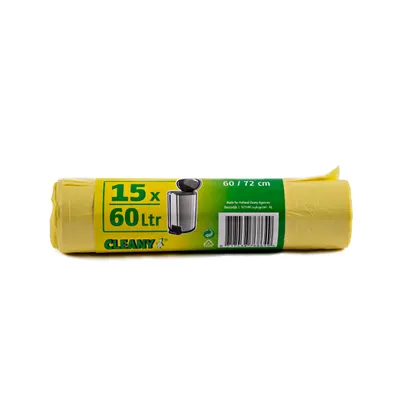 Pedaalemmerzakken 15st/rol 60 l 2