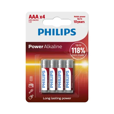 Philips Power Alkaline Aaa (4 St)