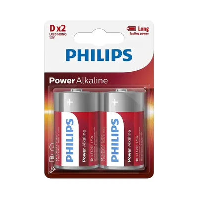 Philips Power Alkaline D (2 St) 2