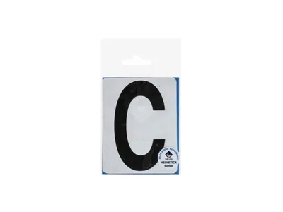 Picto C 90 mm Zwart