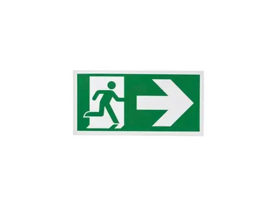 Picto Sortie de Secours Droite 15x30cm
